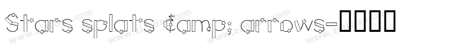 Stars splats & arrows字体转换